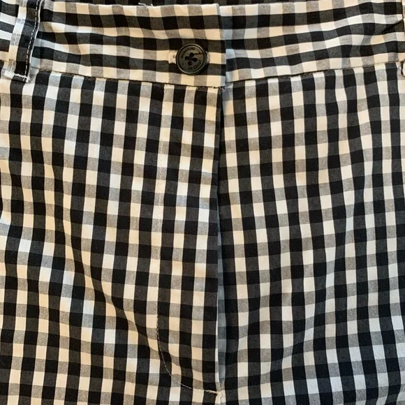 Sz 14 Jones New York gingham Plaid black Shorts Stretch Women's Ladies Easter - Picture 4 of 7